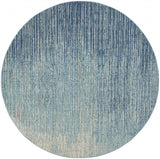 5? x 7? Navy and Light Blue Abstract Area Rug