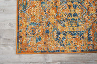 2? x 6? Gold and Blue Antique Runner Rug