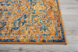 2? x 6? Gold and Blue Antique Runner Rug