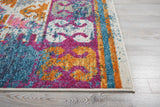 5? x 7? Ivory and Magenta Tribal Pattern Area Rug