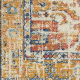 5? x 7? Ivory and Yellow Center Medallion Area Rug