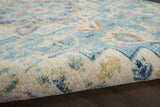 5? x 7? Light Blue and Ivory Distressed Area Rug