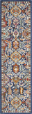 8? x 10? Blue and Gold Intricate Area Rug