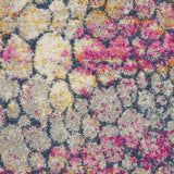 4? Round Yellow and Pink Coral Reef Area Rug