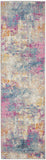2? x 3? Ivory and Multi Abstract Scatter Rug