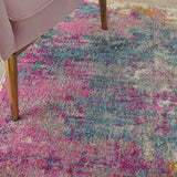 2? x 3? Ivory and Multi Abstract Scatter Rug