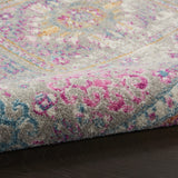 2? x 8? Gray Distressed Ornamental Runner Rug