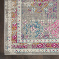 2? x 8? Gray Distressed Ornamental Runner Rug