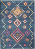 4? x 6? Navy Blue Berber Pattern Area Rug