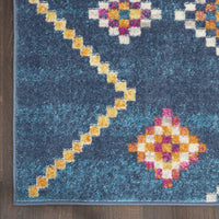4? x 6? Navy Blue Berber Pattern Area Rug