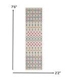 8? x 10? Ivory Jewels Geometric Area Rug
