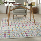 8? x 10? Ivory Jewels Geometric Area Rug