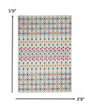 8? x 10? Ivory Jewels Geometric Area Rug