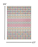 8? x 10? Ivory Jewels Geometric Area Rug