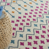 8? x 10? Ivory Jewels Geometric Area Rug