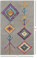 7? x 10? Gray and Multicolor Geometric Area Rug