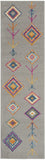 7? x 10? Gray and Multicolor Geometric Area Rug