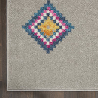 7? x 10? Gray and Multicolor Geometric Area Rug