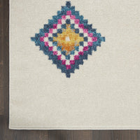 8? x 10? Ivory Boho Jewels Geometric Area Rug