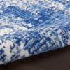 4? x 6? Blue and Ivory Abstract Splash Area Rug