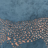 Bold Teal Leopard Lumbar Pillow