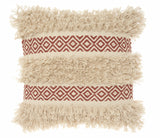 Clay Diamond Patterned Throw Pillow