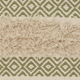 Sage Diamond Patterned Throw Pillow