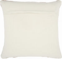 Solid Clay Distressed Throw Pillow