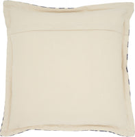 Indigo and Ivory Triangle Design Throw Pillow