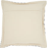 Indigo and Ivory Triangle Design Throw Pillow