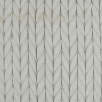 Light Gray Chunky Braid Throw Pillow