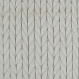 Light Gray Chunky Braid Throw Pillow