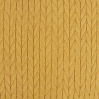 Mustard Yellow Chunky Braid Throw Pillow