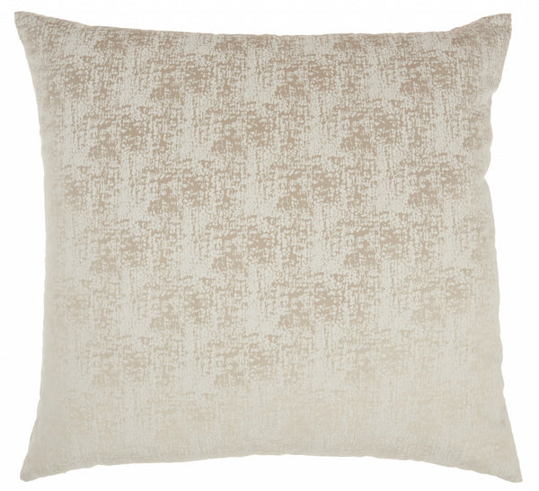 Beige Distressed Gradient Throw Pillow