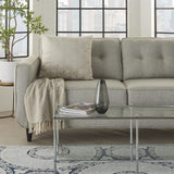 Beige Distressed Gradient Throw Pillow