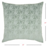 Pale Green Distressed Gradient Throw Pillow