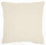 Ivory Textured Diamonds Throw Pillow