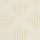 Ivory Textured Diamonds Throw Pillow