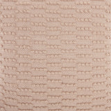 Blush Textured Broken Stripes Throw Pillow