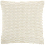 Ivory Textured Broken Stripes Throw Pillow