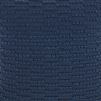 Navy Blue Textured Broken Stripes Throw Pillow