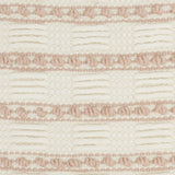 Blush and Ivory Textured Stripes Throw Pillow
