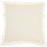 Solid Ivory Contemporary Throw Pillow