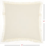 Solid Ivory Contemporary Throw Pillow