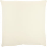 Solid Ivory Casual Throw Pillow