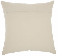 Contemporary Handcrafted Ivory Gold Accent Throw Pillow