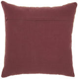 Contemporary Handcrafted Maroon Accent Throw Pillow