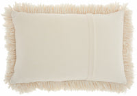 Cream Kubby Plush Lumbar Throw Pillow