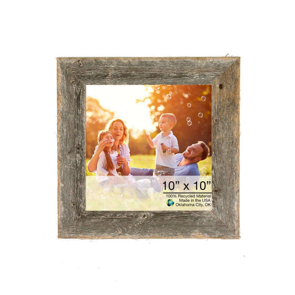 10? x 10? Rustic Farmhouse Gray Wood Frame