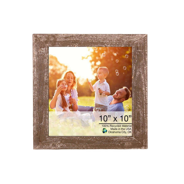 10? x 10?  Rustic Farmhouse Brown Wood Frame